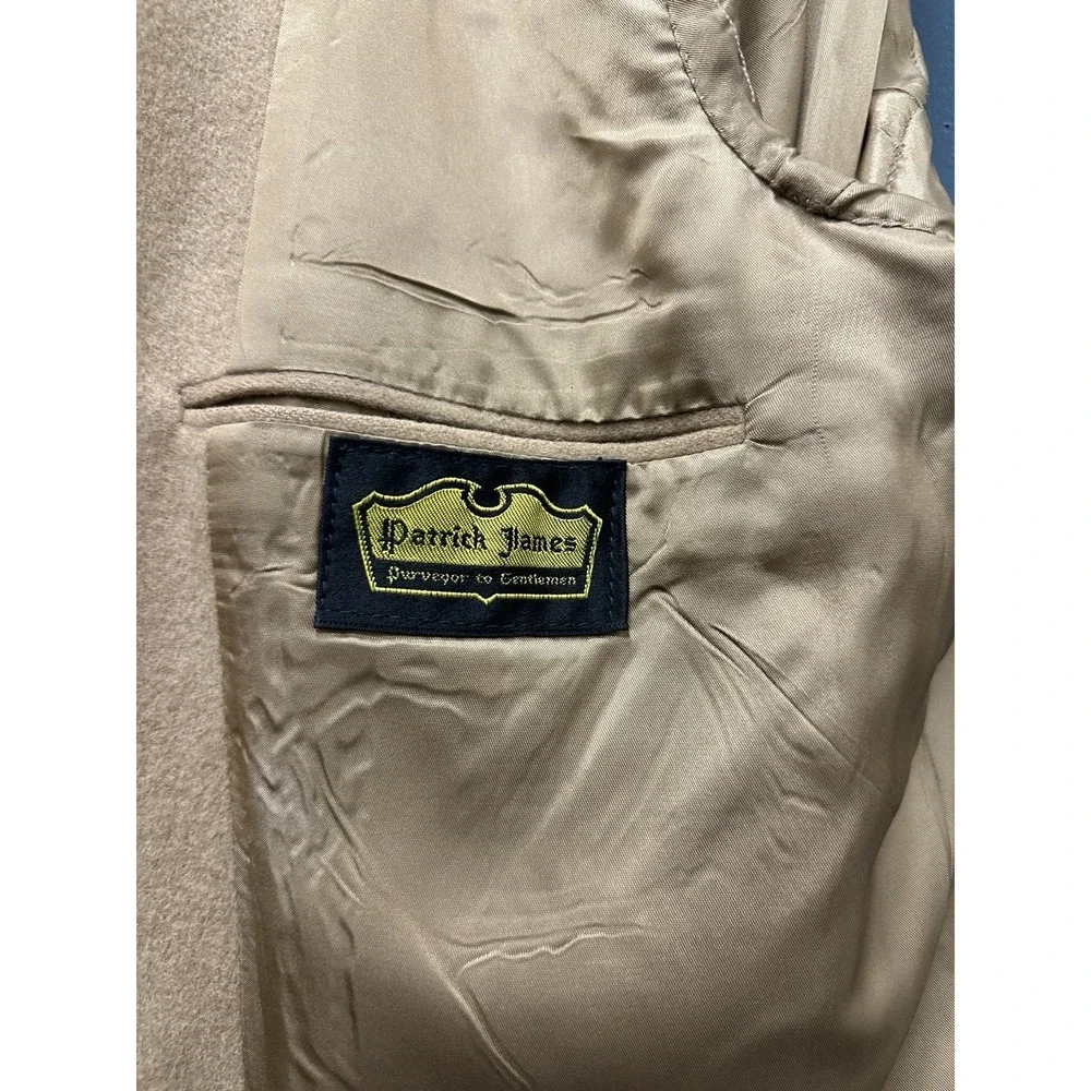 Patrick James 100% Camel Hair Blazer Sports Coat 42R Tan Brown USA 2 Button